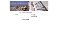 Desktop Screenshot of praxis-am-schlossplatz.de